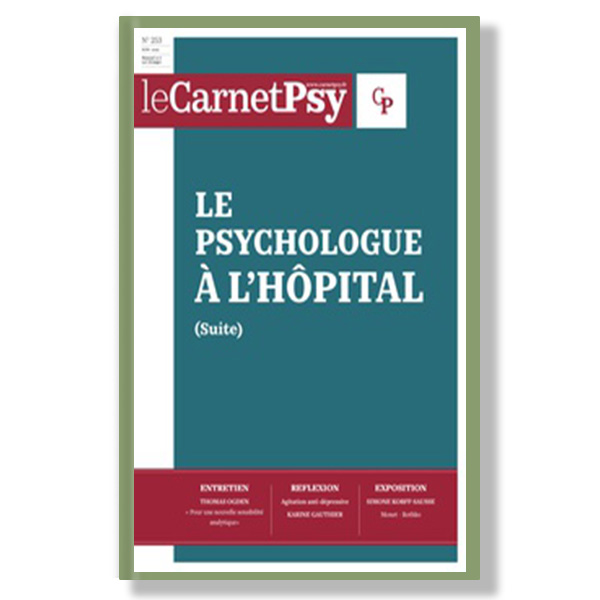 le-psychologue-à-l'hôpital de Fabienne Cautru CARNET (Carnet de Psy)